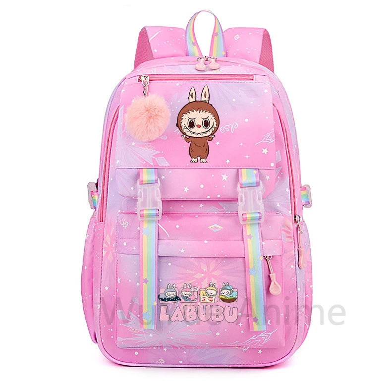 Anime Cute Printed Backpack Teenger Student Kid Girl Boy Schoolbag Bookbag Women Large Capacity Waterproof Schoolbag Travel Bag