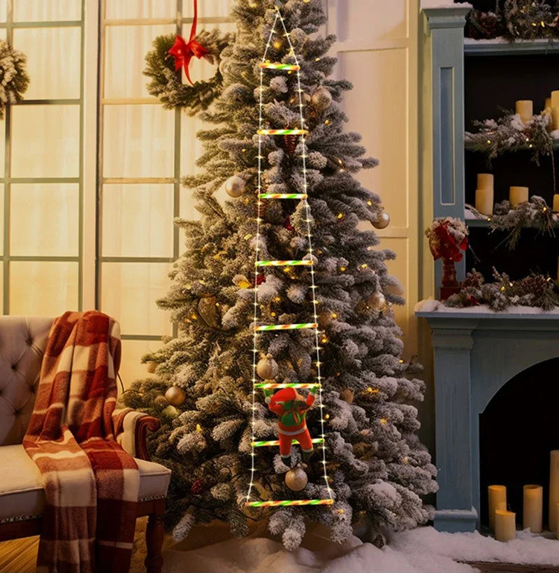 1/3M Santa Claus Climbing Ladder String Lights USB 8 Modes LED Lamp Christmas Decoration For Garden Cristmas Tree New Year Gift - YourGiftIdeasUK