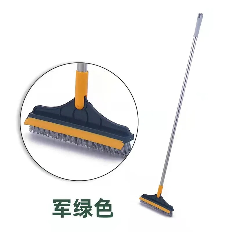 Household Cleaning Brush Floor Scrub Bathroom Cleaning Tools Silicone Scraper Toilet Brush Rotary Brush for Cleaning Tile Tools
