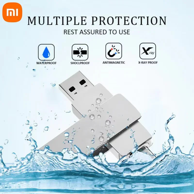 Xiaomi 16TB USB 3.2 Flash Drives High Speed Transfer Metal Pendrive Memory Card Pendrive Flash Disk Memoria Waterproof Stick NEW