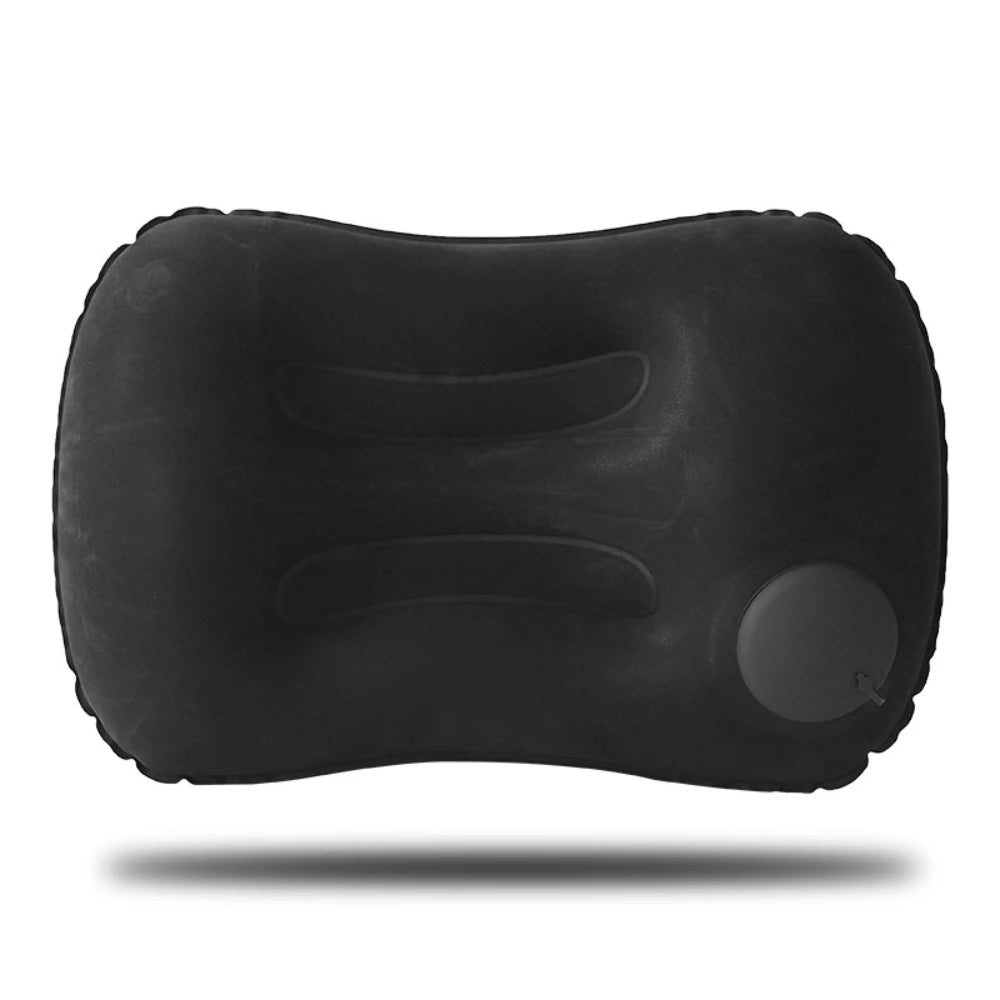 Camping Inflatable Pillow Outdoor Portable Pillow Pool Pillow LIghtweight Soft Car Pillow for Neck and Lumbar Support