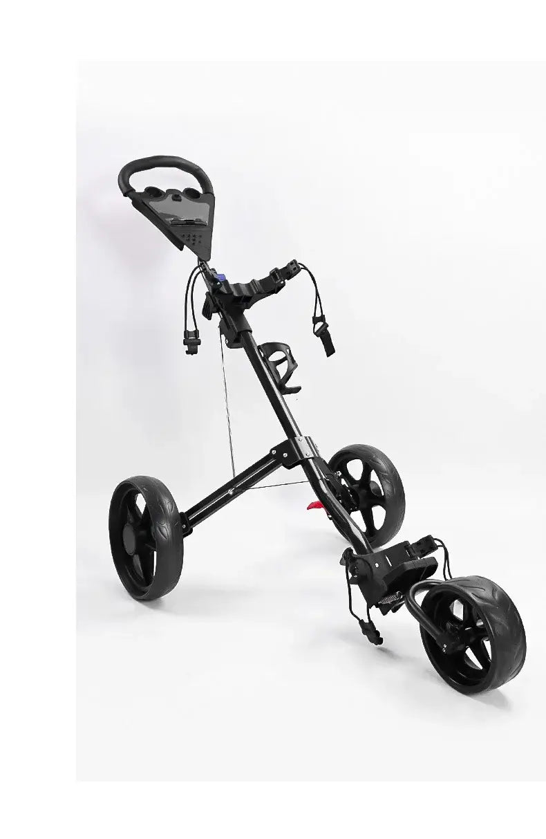 Golf Trolley 3-Wheel Trolley Foldable Lightweight Storage High Load Capacity Golf Accessory Supplies - YourGiftIdeasUK