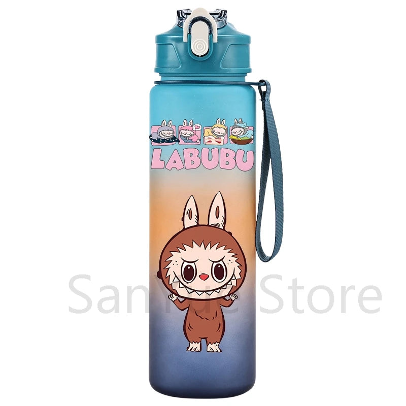 750Ml Cartoon Printed Large Capacity Water Bottle Teenger Student Drinking Portable Cartoon Outdoor Sport Water Cup Kid Gift