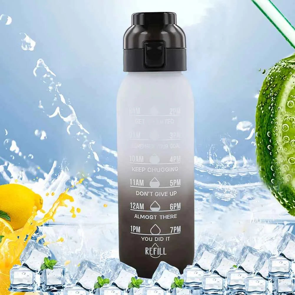 1000ML Fragrance Smelling Water Bottle with 1/7 Flavor Pod Air Water Up Bottle Scented Drinking Cup for Travel Climbing Hiking