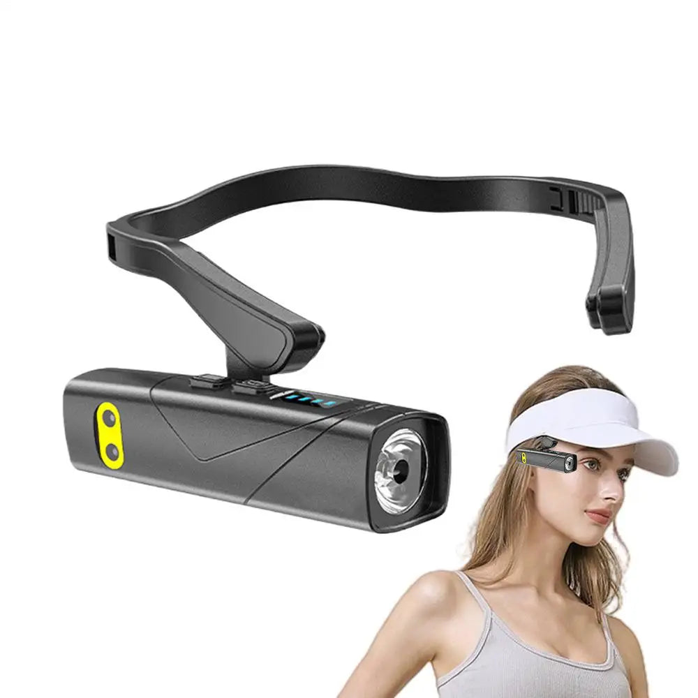 Head Lamps For Camping LED Headlamp Removable Ear Hook Headlight Rechargeable Head Lights Waterproof High Lumen With 5 Modes