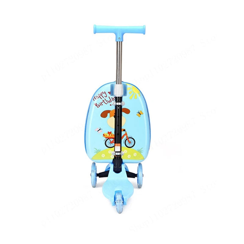 Kids Scooter Suitcase on Wheels - YourGiftIdeasUK