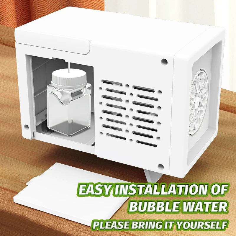 10 hole fully automatic bubble blowing handheld electric bubble machine - YourGiftIdeasUK
