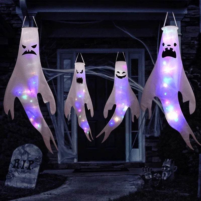 Hanging Ghost Halloween LED Luminous Ghost - YourGiftIdeasUK