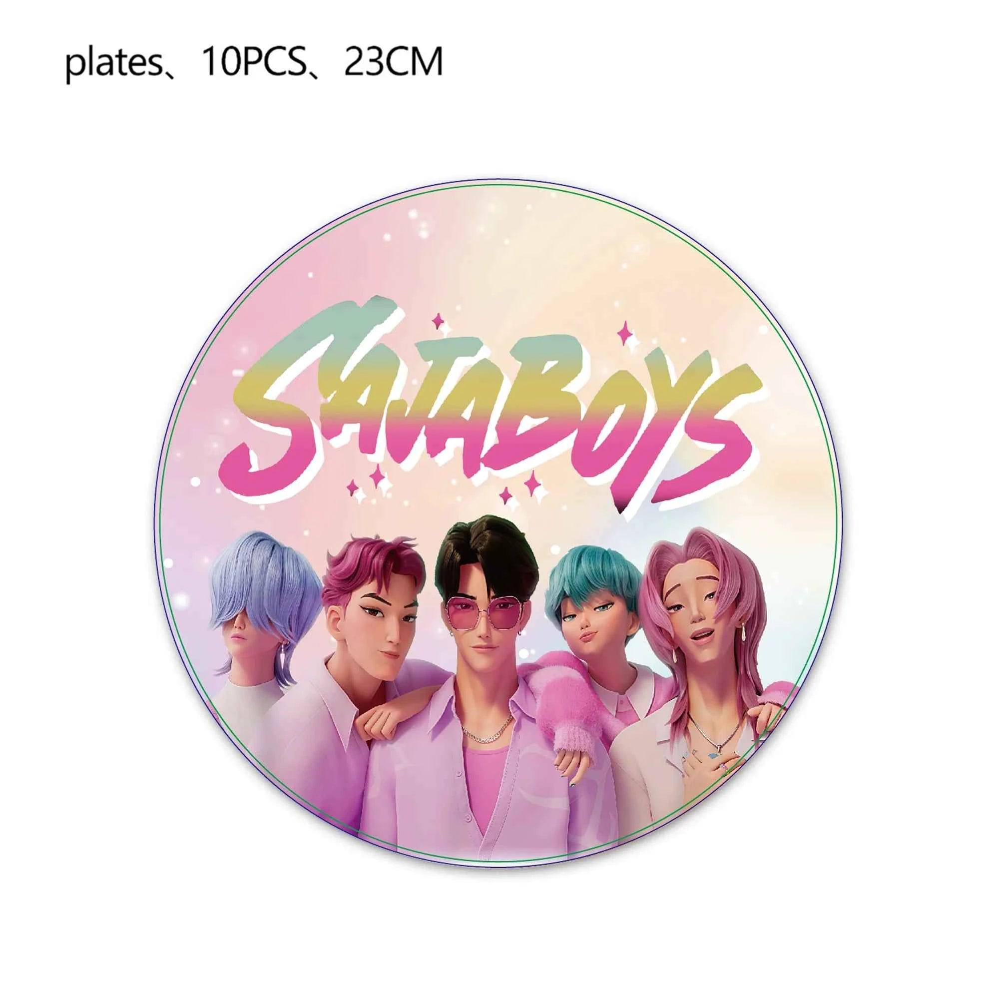 Birthday Decorations k pop demon hunters Birthday Table cloth Birthday Cup Plate Baby Shower Party Favors Kids Kpop Demon Hunter
