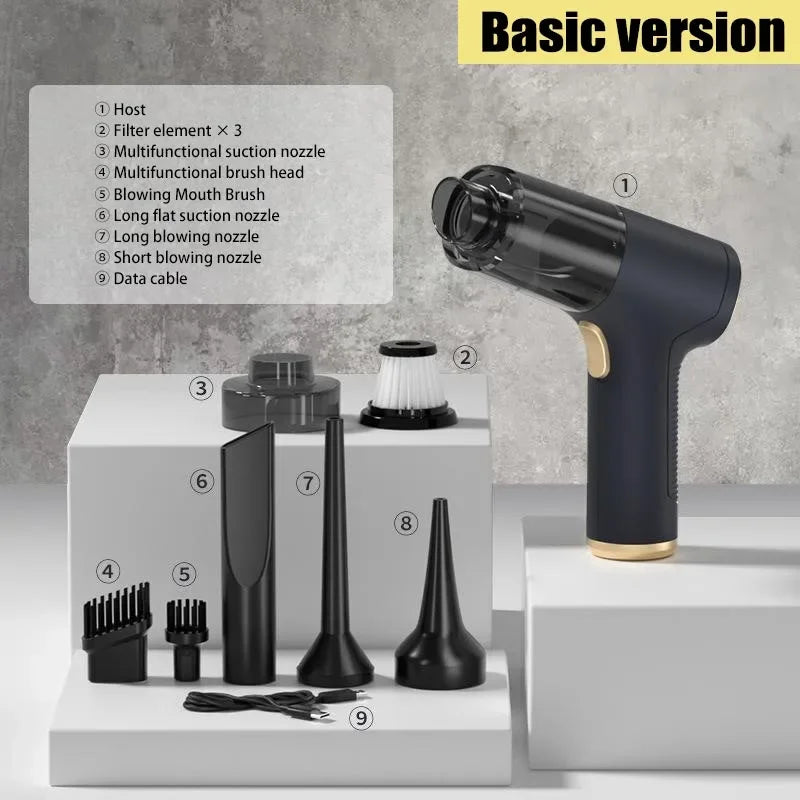Xiaomi 1290000Pa Car Vacuum Cleaner 2in1 Portable Wireless Car Vacuum Cleaner Handheld Home Car Dual Use Vacuum Cleaners MIJIA - Your Gift Ideas