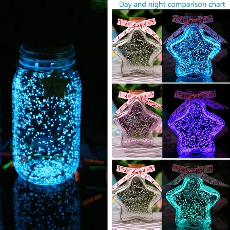 10g Glow In The Dark DIY Luminous Party Super Luminous Particle Pigment - YourGiftIdeasUK
