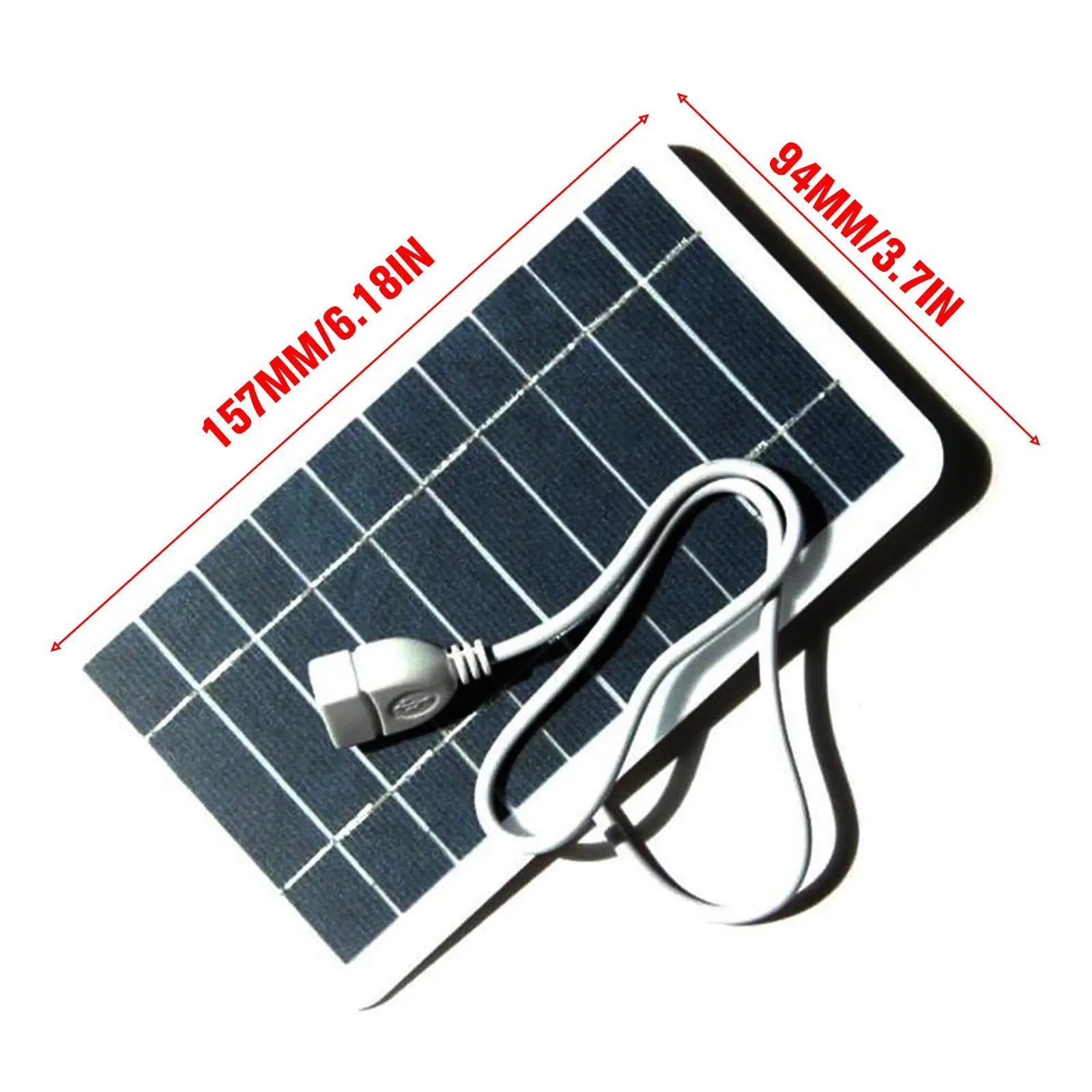 Portable Solar Panel 5V 2W Solar Plate With USB Safe Charge Stabilize Battery Charger For Power Bank Phone Outdoor Camping Home - Your Gift Ideas
