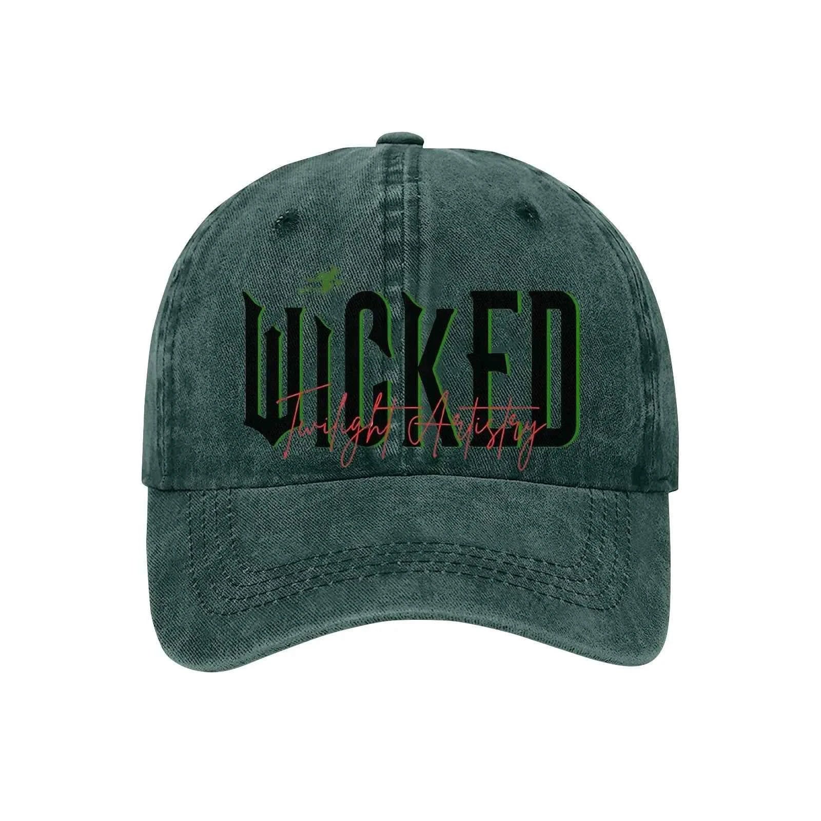 High quality twill cotton Wicked Alphabet Baseball Cap Fashion Men And Women With The Same Bad Witch Adjustable sun hats gorras