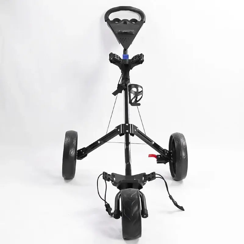 Golf Push Cart with Brake Multi-function Scoreboard Three-wheel Folding Cart Aluminum Alloy Trolley - YourGiftIdeasUK