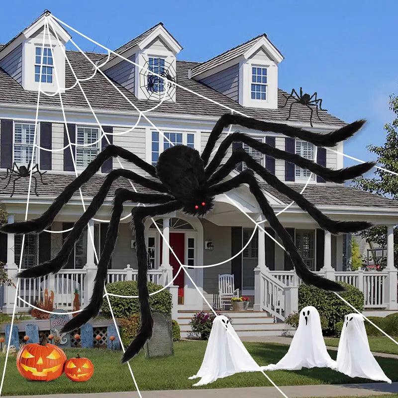 Halloween Big Plush Spider Horror Halloween Decoration - YourGiftIdeasUK