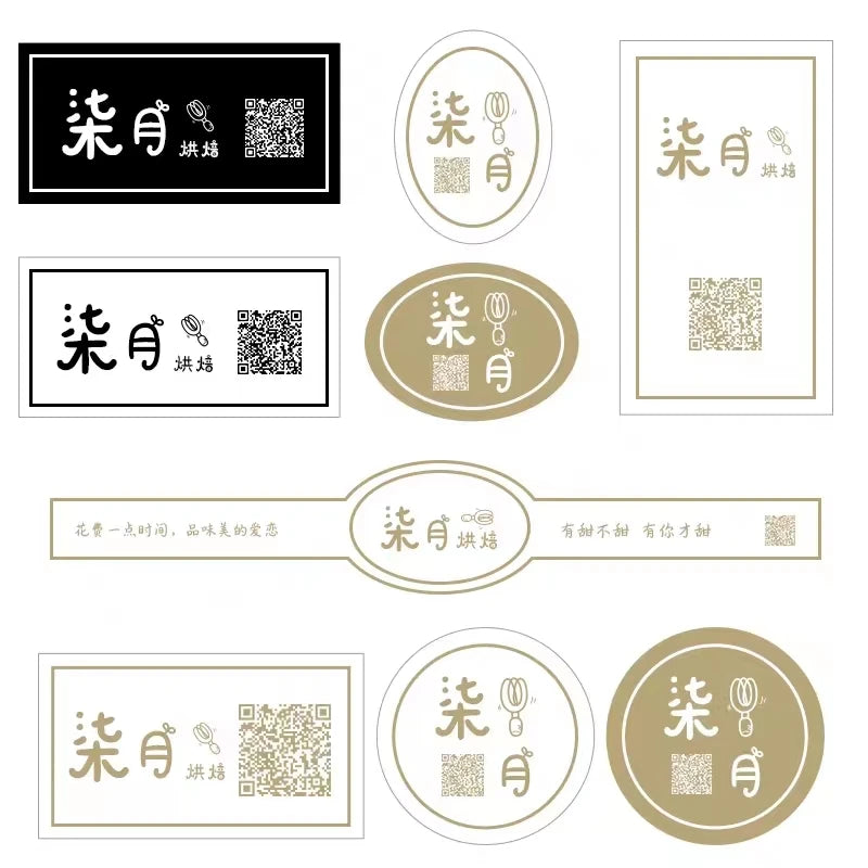 CustomShape Stickers: 500/1000PCS Personalized Prints