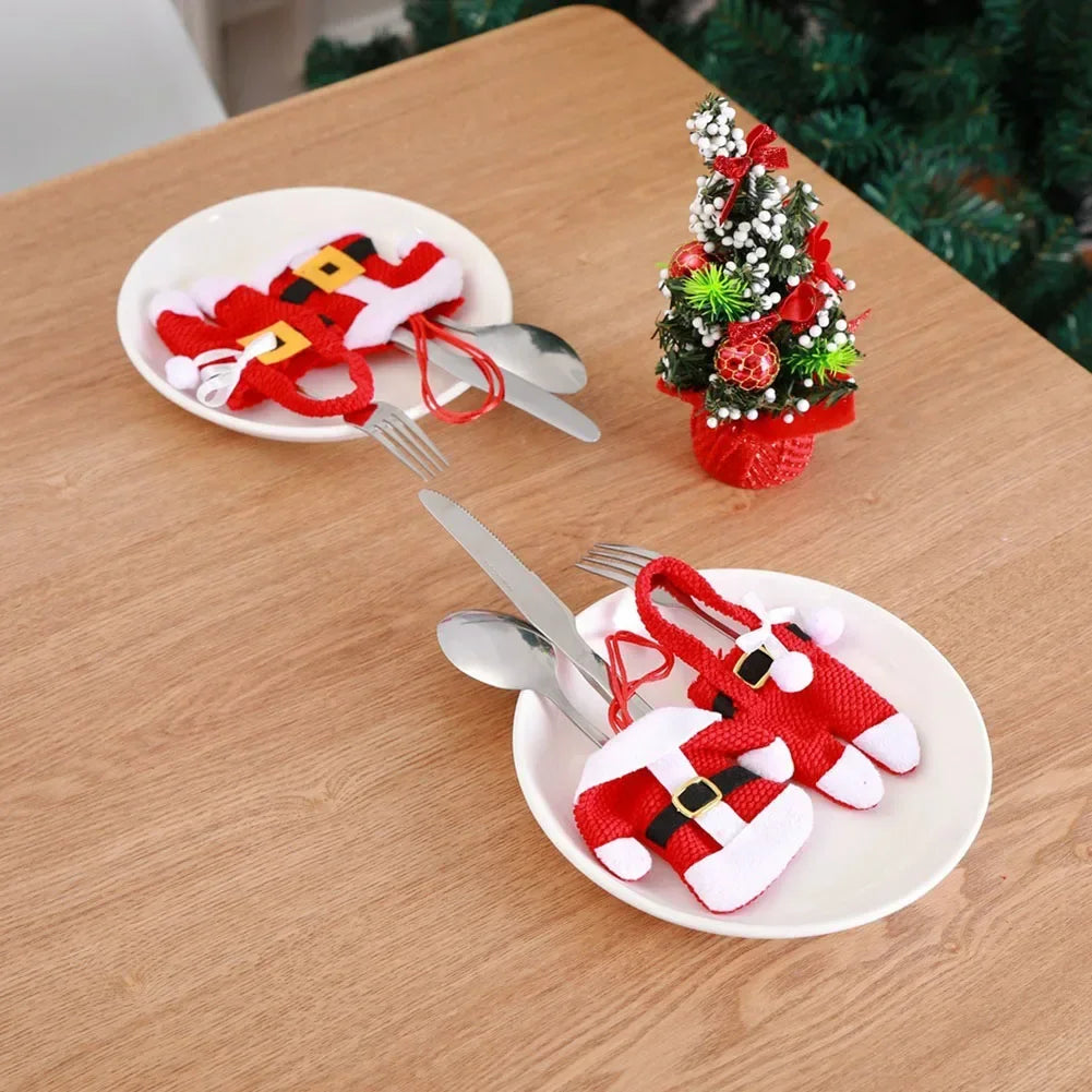 3 Sets of Christmas Cutlery covers