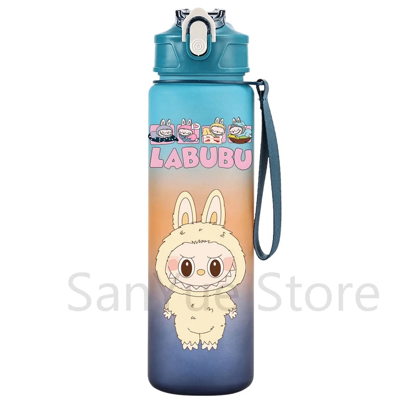 750Ml Cartoon Printed Large Capacity Water Bottle Teenger Student Drinking Portable Cartoon Outdoor Sport Water Cup Kid Gift