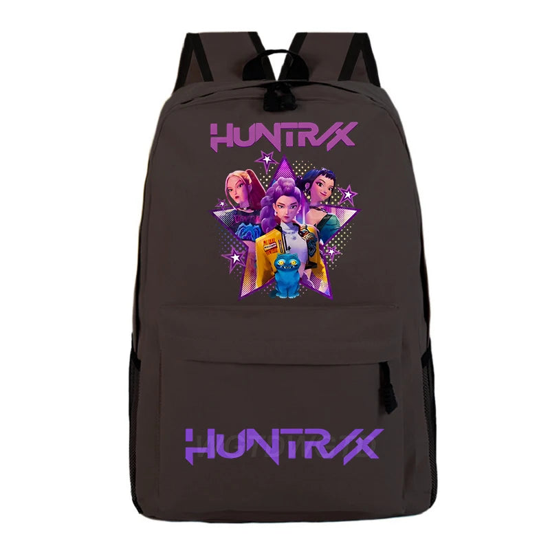 Kpop Demon Hunters Huntrix Backpack Children Teeneger Schoolbags Student Bag Large Capacity Bag Girls Boys Anime Book Bags Gifts