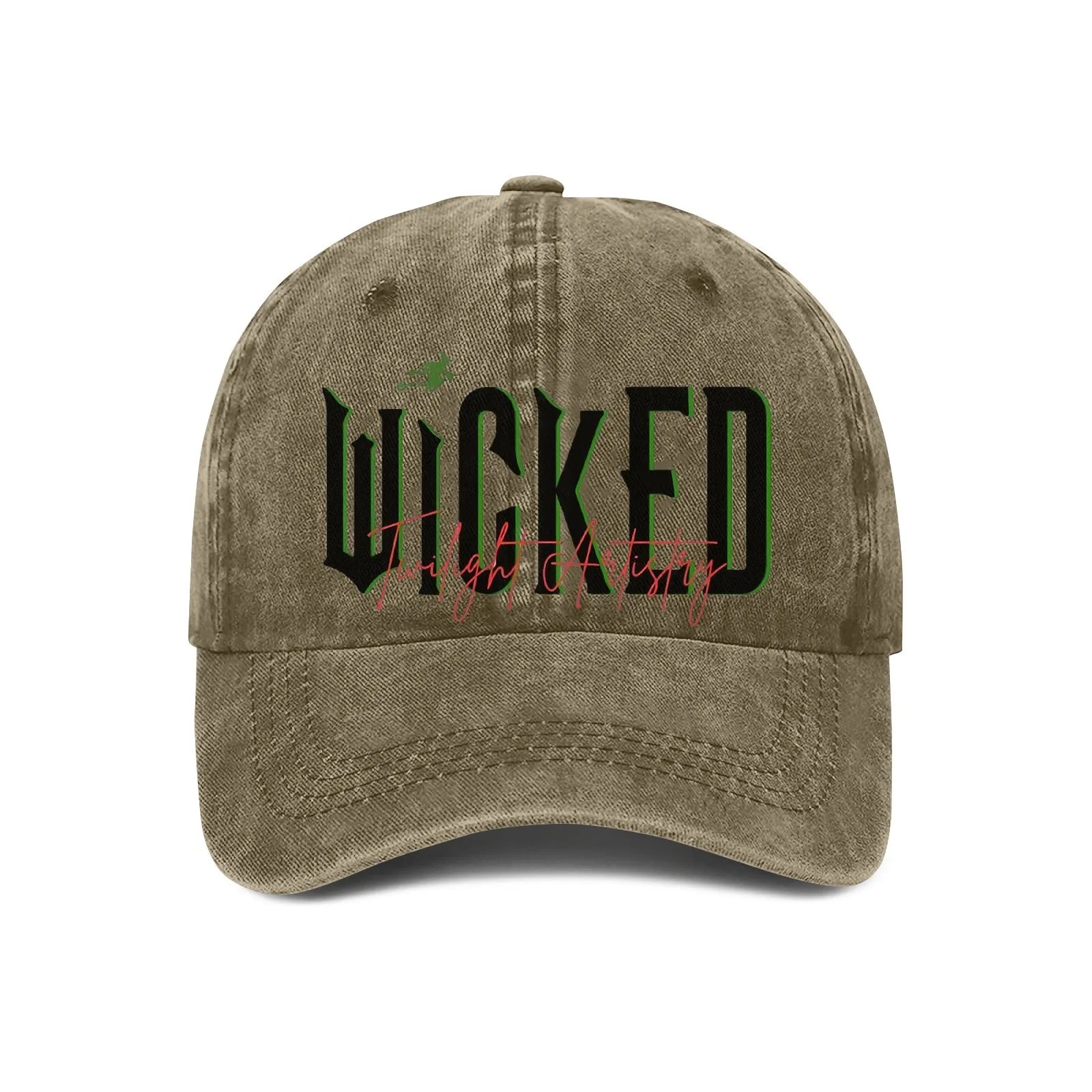 High quality twill cotton Wicked Alphabet Baseball Cap Fashion Men And Women With The Same Bad Witch Adjustable sun hats gorras - YourGiftIdeasUK