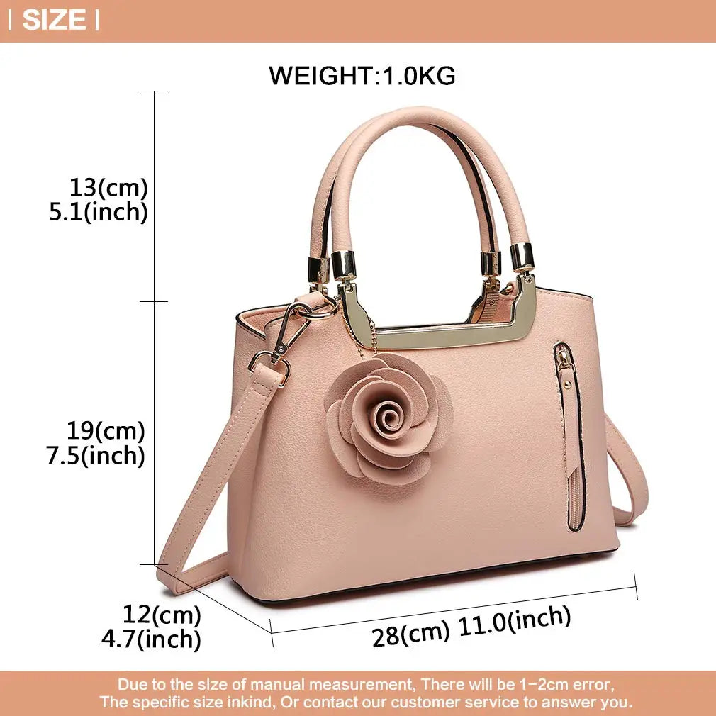 Miss Lulu Handbags for Women Ladies Shoulder Bags Fashion PU Leather Crossbody Top Handle Bag