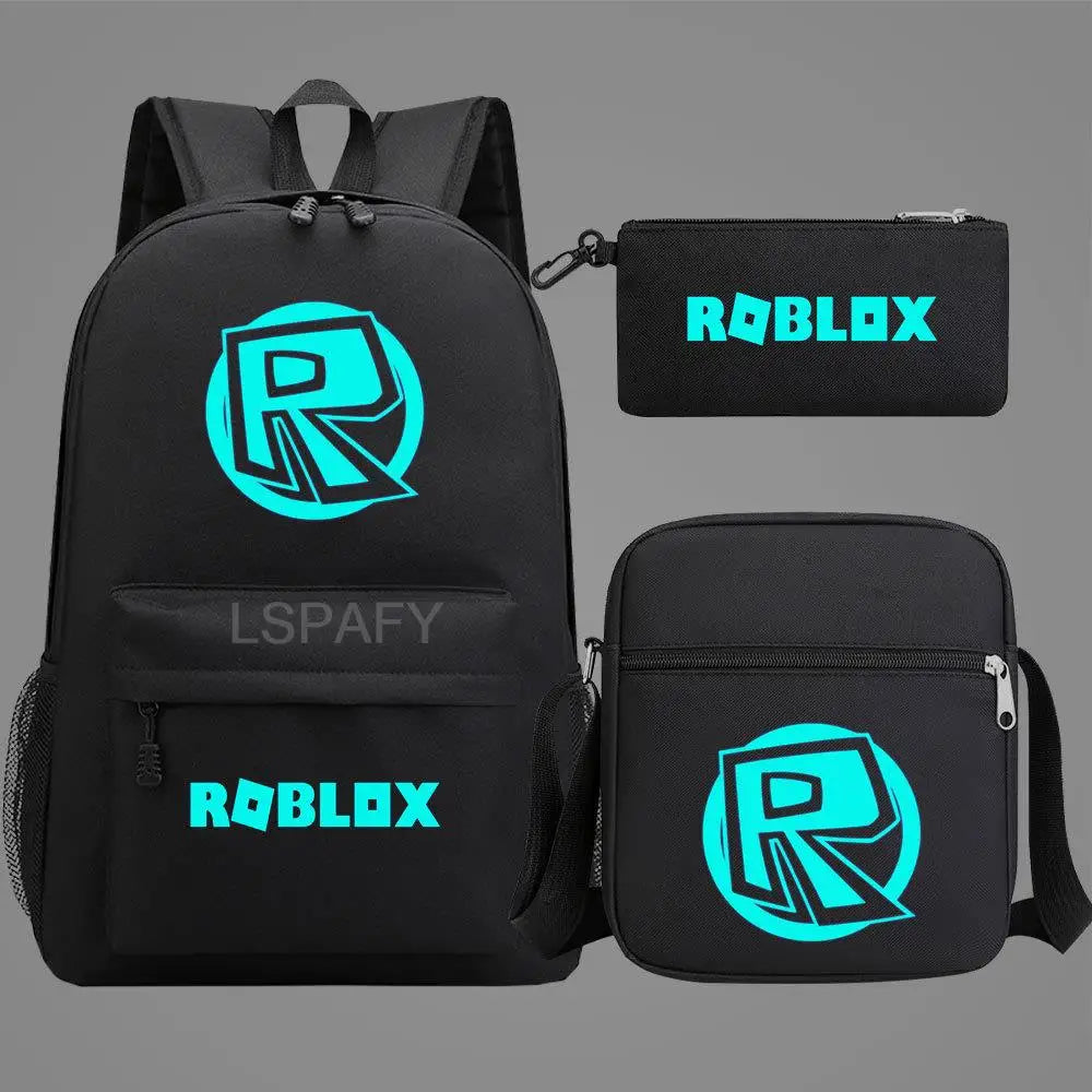 Luminous Cartoon Backpack Set for Kids & Adults