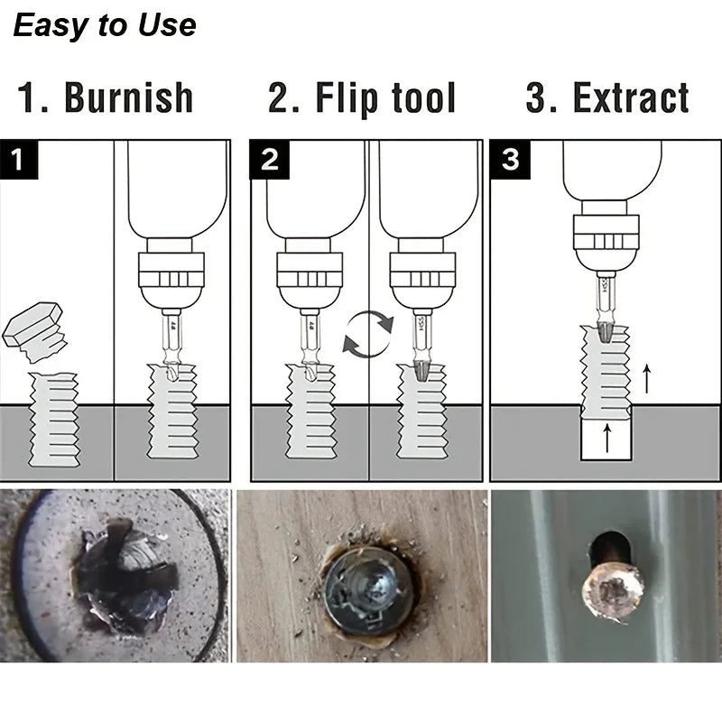 QuickFix HSS Screw Extractor & Drill Bit Kit