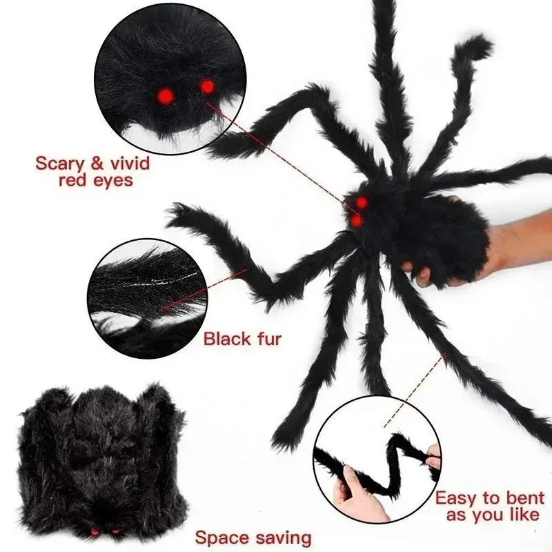 Halloween Big Plush Spider Horror Halloween Decoration - YourGiftIdeasUK