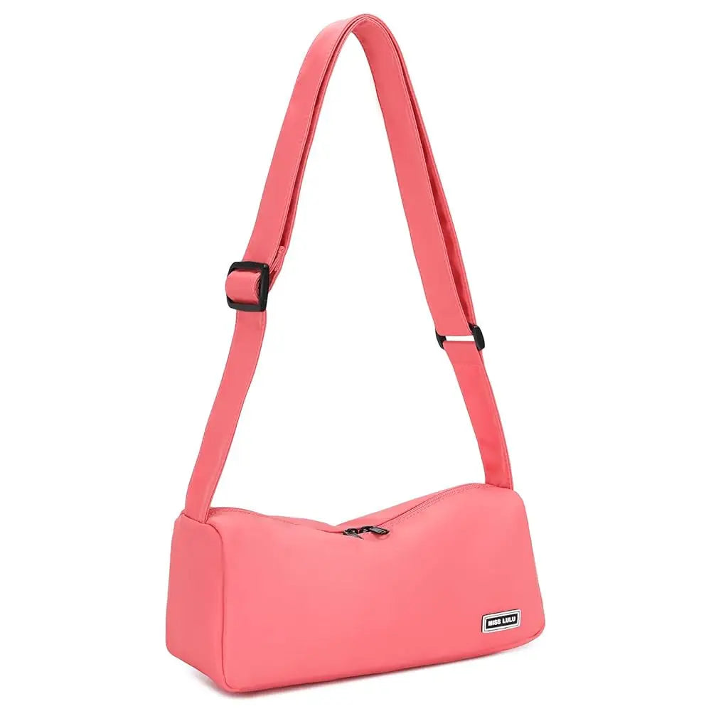 Miss Lulu Classic Crossbody Bag for Women - Stylish & Roomy Shoulder Bag, Unisex Fanny Pack Hobo Purse, Lightweight & Durable, P