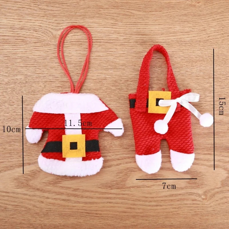 2025 Christmas Cutlery Holder Santa Claus Snowman Tableware Decoration Home Party Supplies Christmas Hat Deco Gift Bags Ornament - YourGiftIdeasUK