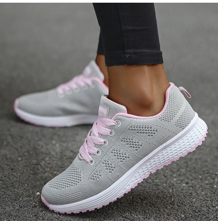 Women's Sneaker 2025 New Fashion Platform Women's Shoes Trainers Casual Sneaker Woman Lace Up Female Sneakers Tenis Feminino