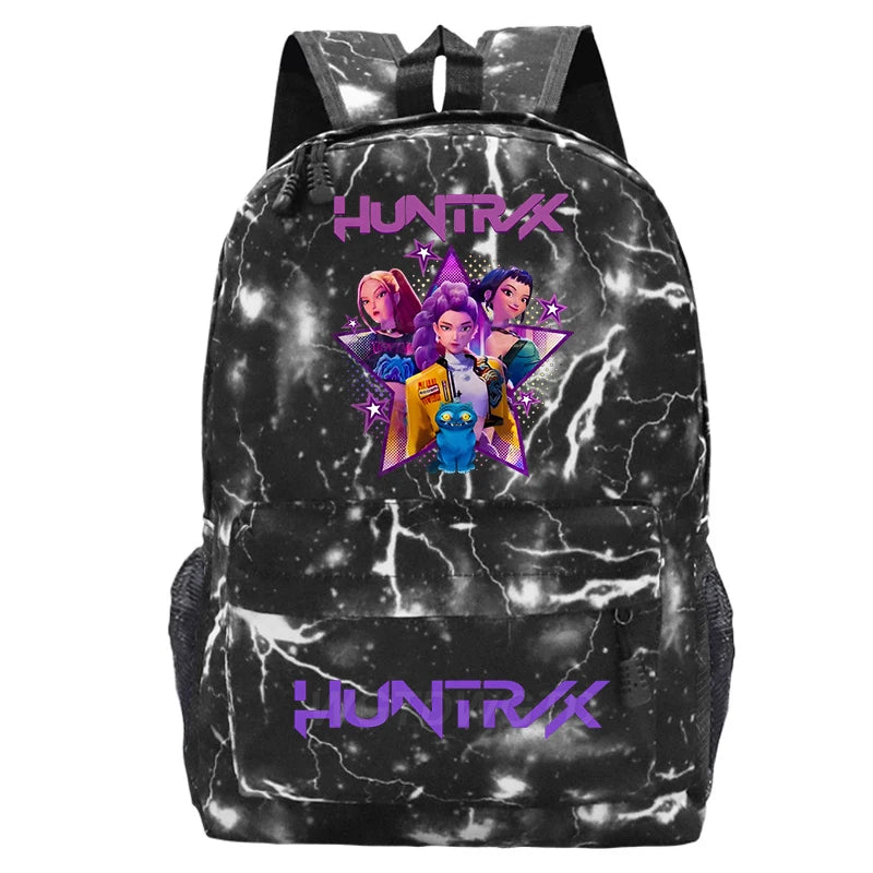 Kpop Demon Hunters Huntrix Backpack Children Teeneger Schoolbags Student Bag Large Capacity Bag Girls Boys Anime Book Bags Gifts