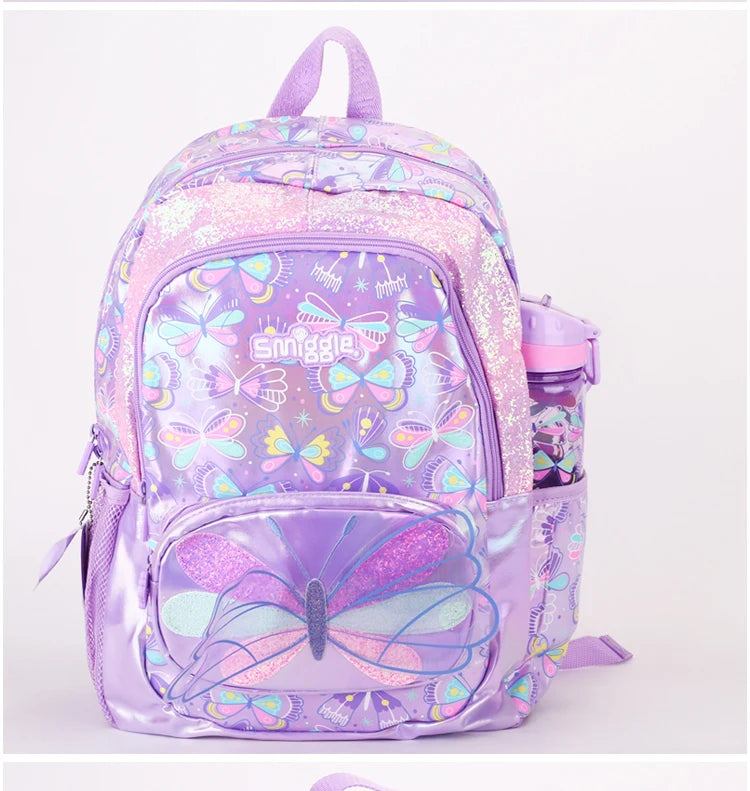 Butterfly Breeze Large Capacity School Backpack