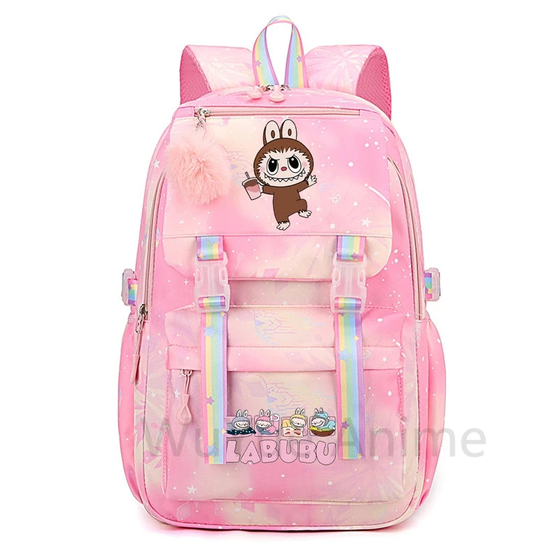 Anime Cute Printed Backpack Teenger Student Kid Girl Boy Schoolbag Bookbag Women Large Capacity Waterproof Schoolbag Travel Bag