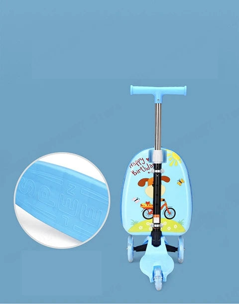 Kids Scooter Suitcase on Wheels - YourGiftIdeasUK