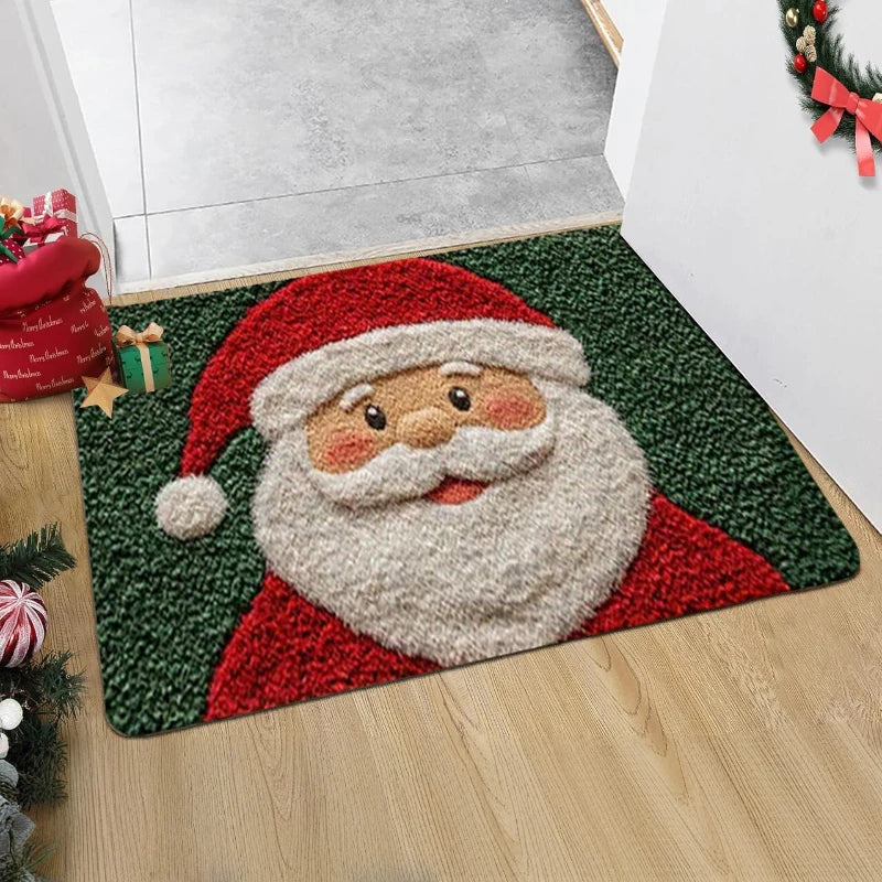 Christmas Door Mat Red Santa Claus Outdoor and indoor Gingerbread Man Carpet  New Year 2026 Merry Christmas Home Decor Foot Mat - YourGiftIdeasUK