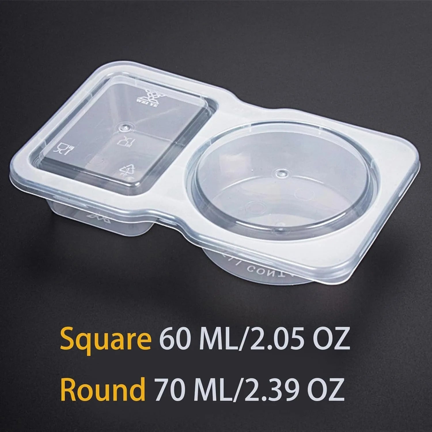Double Dip Snack Container