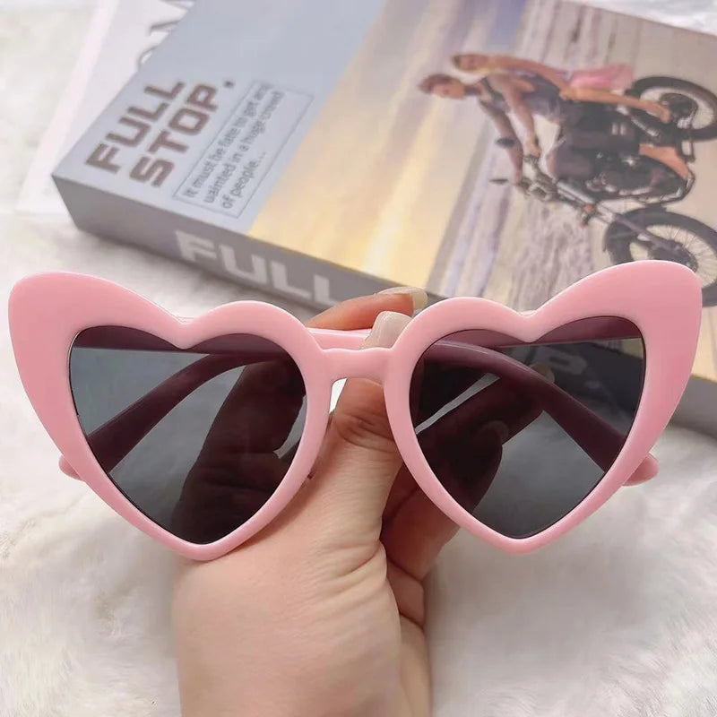 Personalized Heart Shaped Sunglasses Bridal Shower Party Favors Photo Props Customized Team Bride Heart Sunglasses Bride Tribe