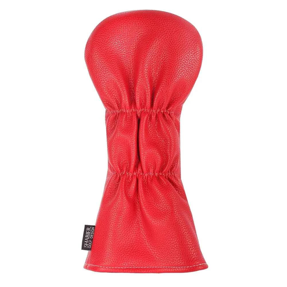 Red Remove Before Flight Synthetic Leather Golf Headcover Square Large Mallet Blade Putter Headcover 460CC Driver covers