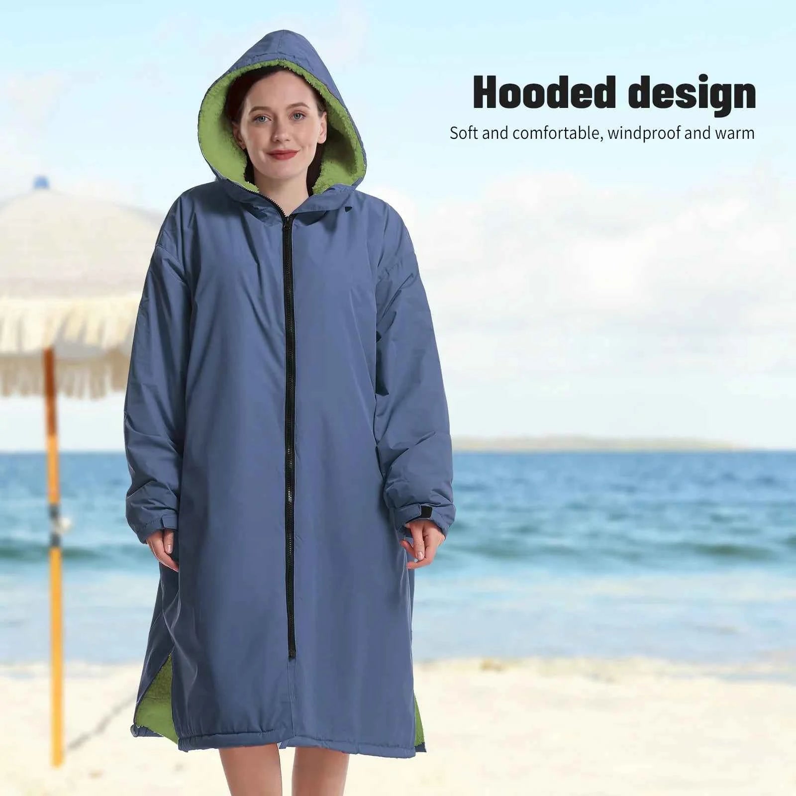 Mutao Ultra-Soft Waterproof Quick-Dry Changing Robe - Rapid Drying, Soft and Cozy - Perfect for Swimming, Surfing, Diving