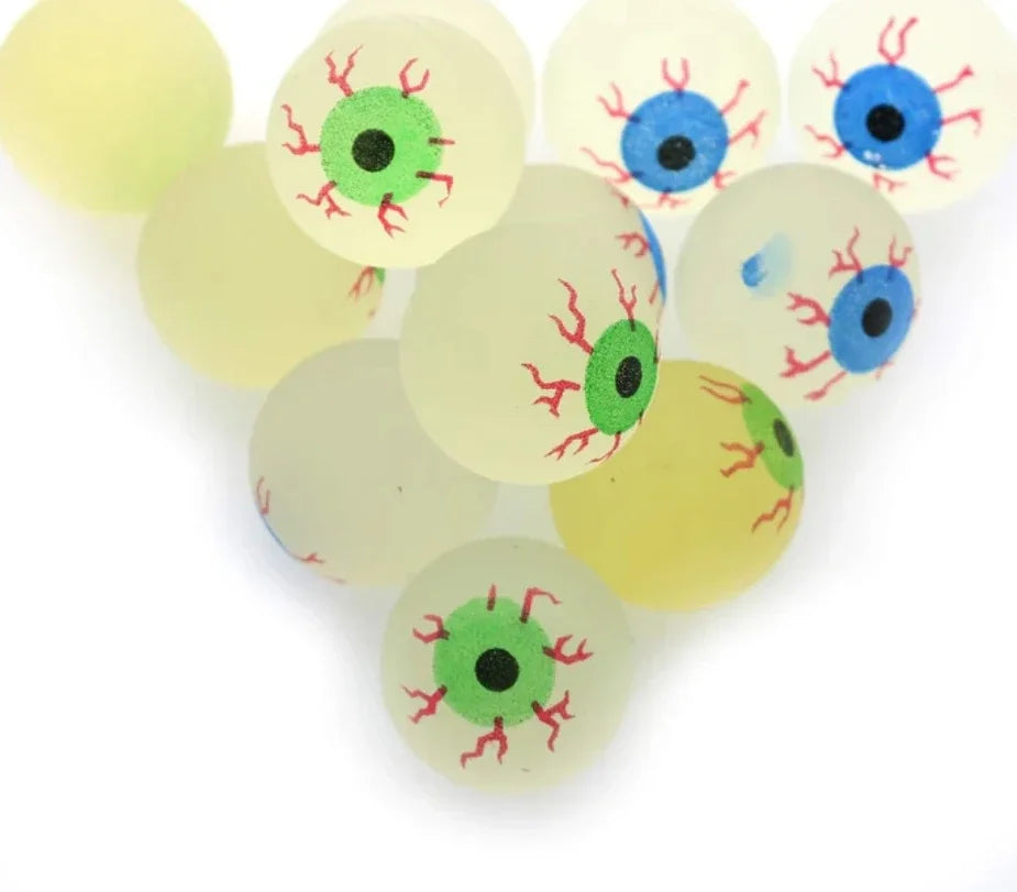 5-10-20pcs Glow in The Dark Eyeball 32MM Bouncy Ball - YourGiftIdeasUK