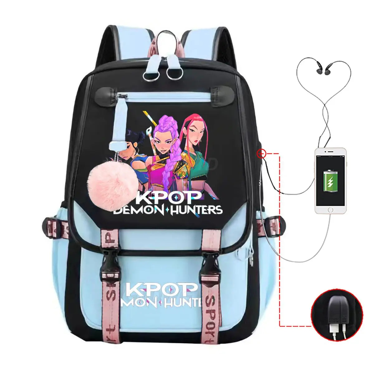 KPop Demon Hunters School Bags for Student Teens Girls Girls Backpack Women Laptop Backpack Outdoor Travel Bagpacks High Quality