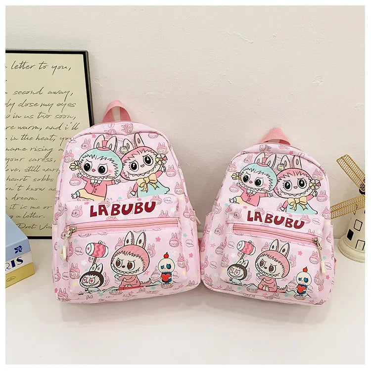 New Large Capacity Children's Backpack Lovely Primary School Student Bag Kindergarten Double Shoulder Bag Bubble Mart Bag