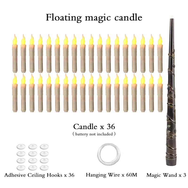 Halloween LED Floating Candles Magic Wand - YourGiftIdeasUK