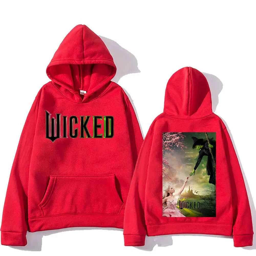 Men Women Sudaderas Wicked Fantasy Movie Graphic Print Sweatshirts Autumn Winter Large Pullovers Windproof Unisex Casual Hoodies