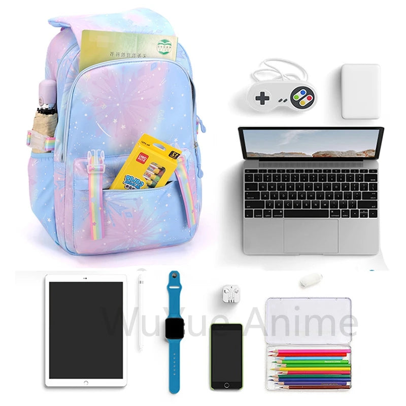 Anime Cute Printed Backpack Teenger Student Kid Girl Boy Schoolbag Bookbag Women Large Capacity Waterproof Schoolbag Travel Bag