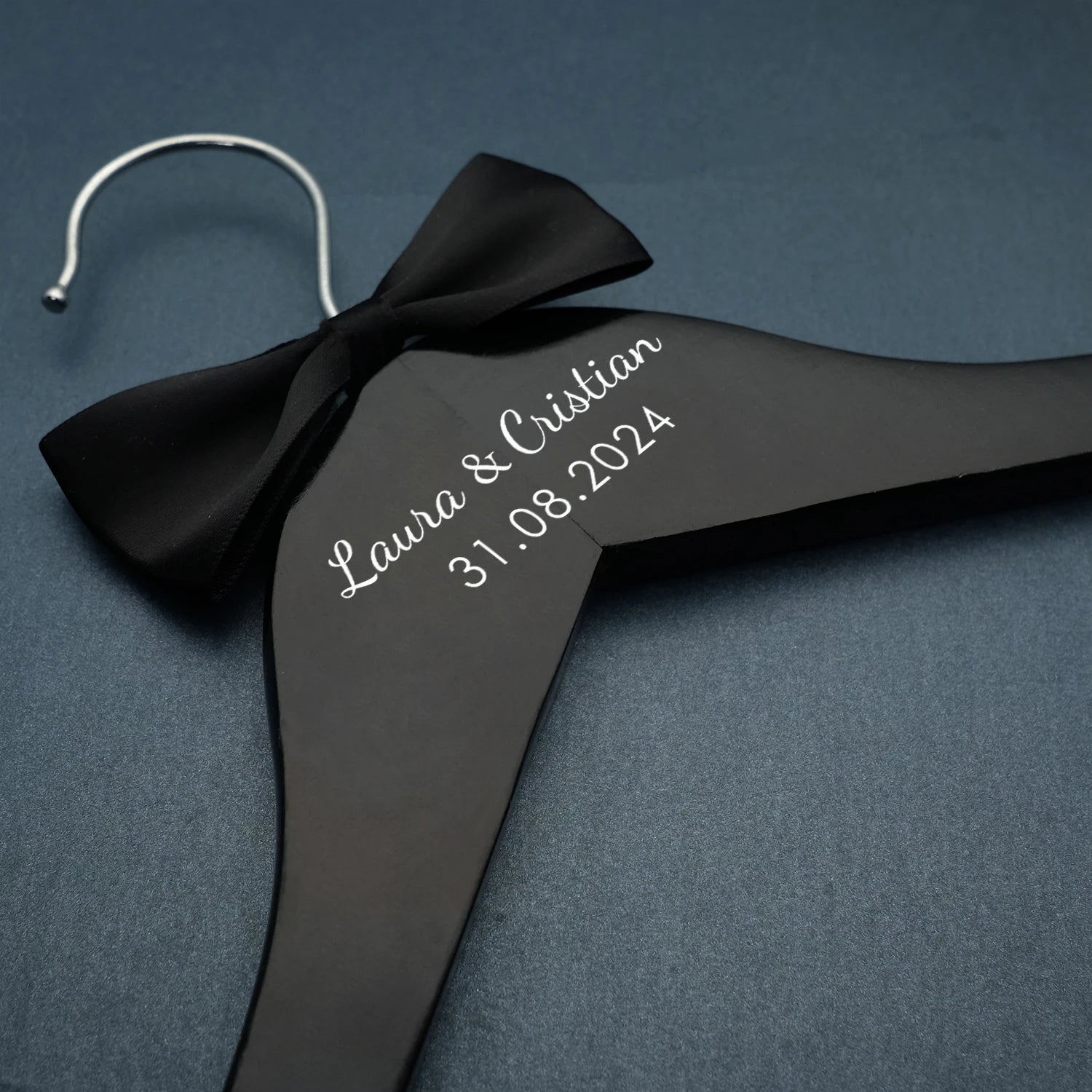 Personalized Wedding Hanger: Bride & Groom Keepsake