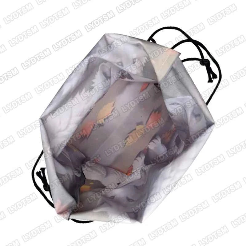 KPop Demon Hunters Print Drawstring Bag Saja Boys Daypack Mira Rumi Zoey Storage Bags for Travel Teenager Women Backpacks