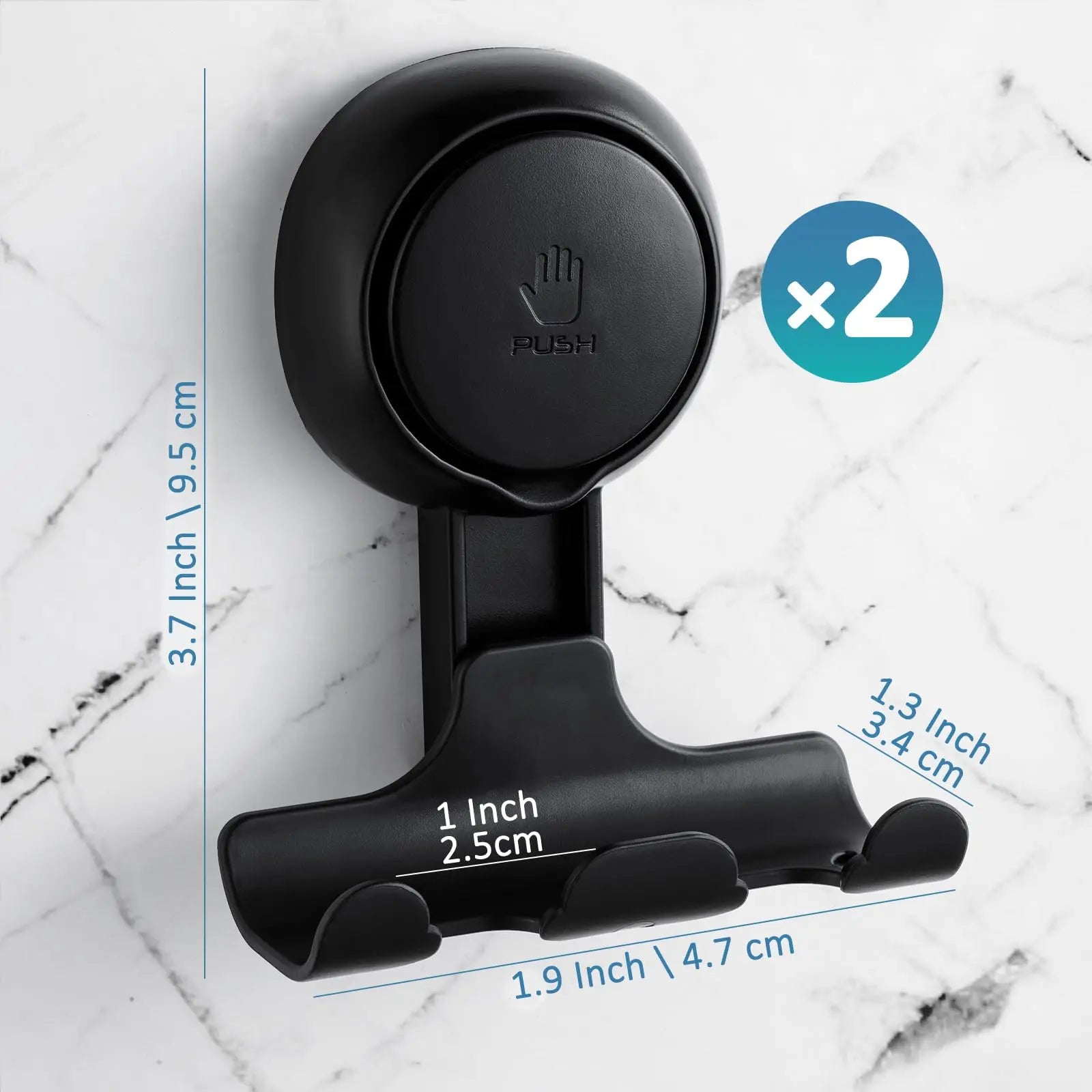 TAILI Shower Razor Hooks for Bathroom Kitchen Shower Hooks Suction Cup Hook Powerful Vacuum Suction Hooks Removable and Reusable