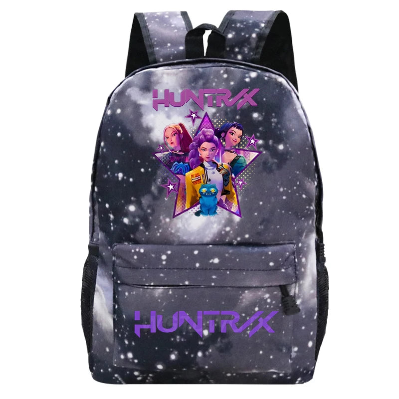 Kpop Demon Hunters Huntrix Backpack Children Teeneger Schoolbags Student Bag Large Capacity Bag Girls Boys Anime Book Bags Gifts